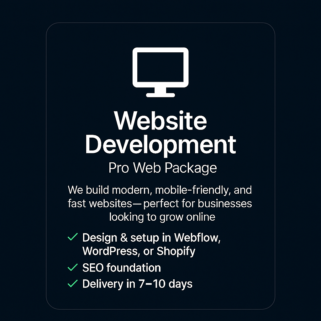 Stilren och responsiv hemsida skapad för StartUp Boost: Komplett Digitalt Startpaket För Småföretag – Logotyp, Hemsida, SEO & Google Listing.