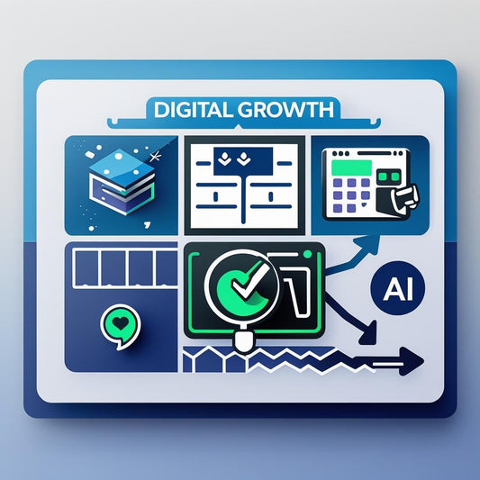 Digital Growth Paket: Hemsida, SEO, AI Chatbot & Sociala Medier för Företag - Luxuös och professionell design av en webbsida för digital tillväxt.